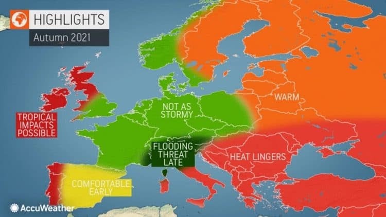 Tendenza Meteo Autunno 2021